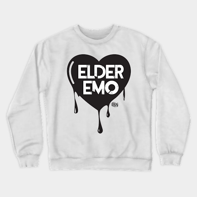 Elder EMO Crewneck Sweatshirt by slgn